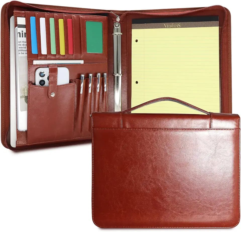 3-Ring Padfolio Organizer Binder, Portfolio with Handle
