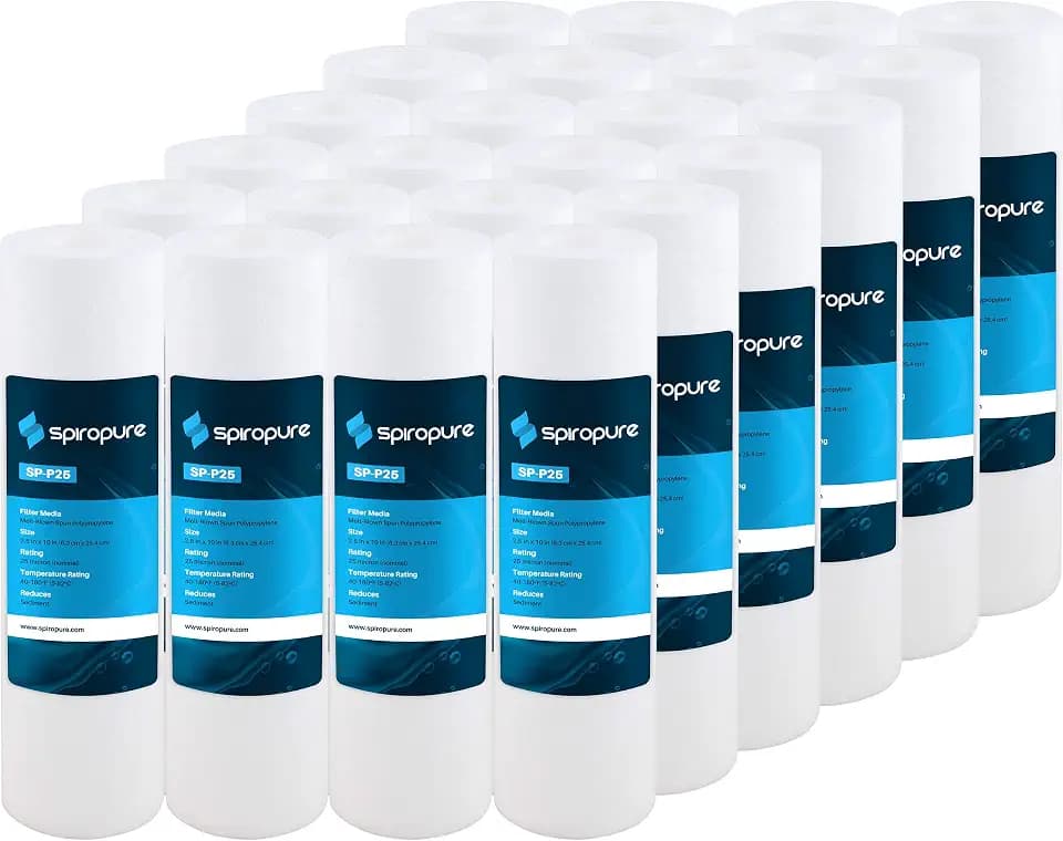 SpiroPure 10x2.5 25 Micron Sediment Water Filter P25 155015-43 (24 Pack)