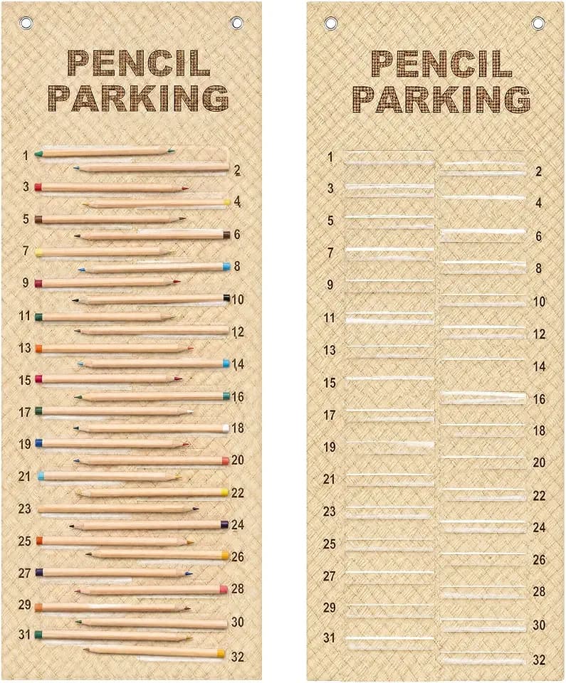 Magnetic Pencil Dispenser Parking Pocket Boho Wave