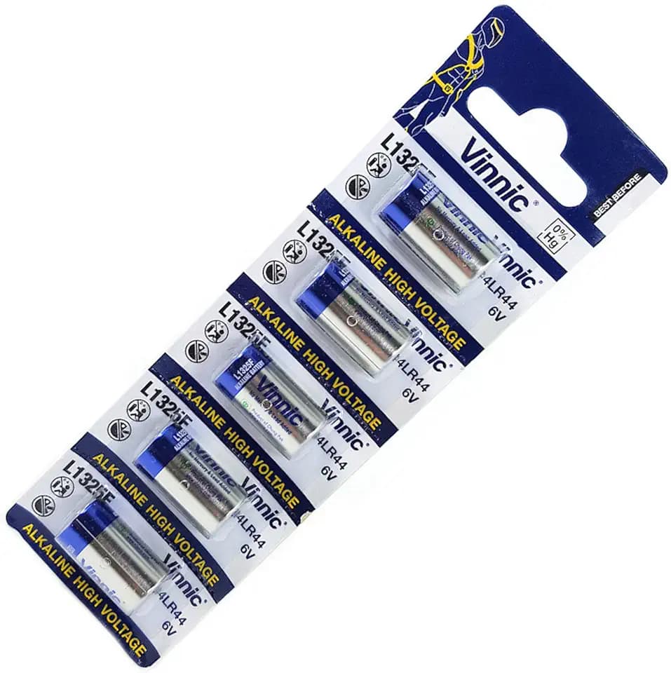 Vinnic L1325 4LR44 RFA-18-11 476A V4034PX A544 PX2 Alkali-Batterie, 6 V (5er-Packung)