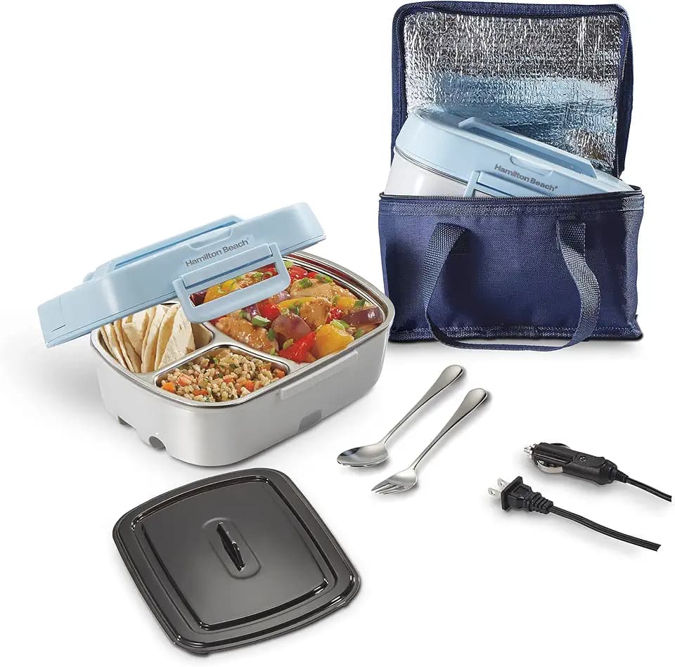 Hamilton Beach Portable Electric Lunch Box Food Warmer and Meal Warmer