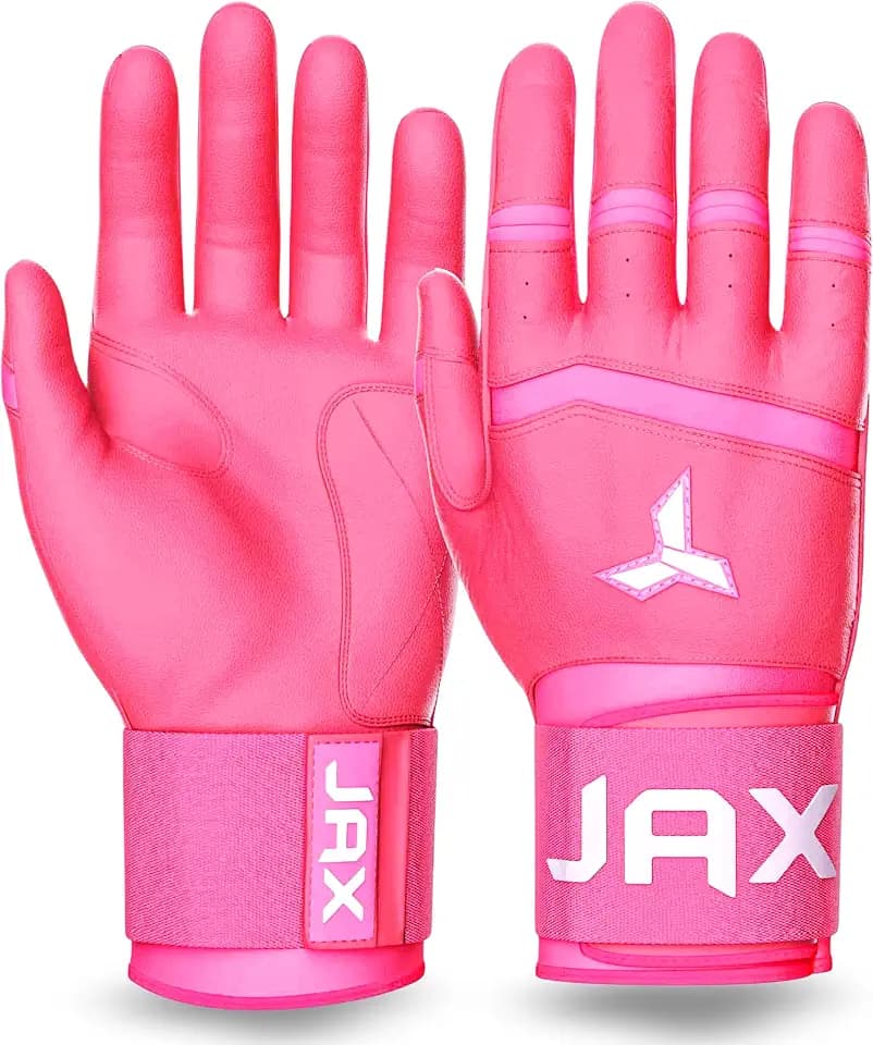 JAX Batting Gloves | Full Wrap Support Batting Glove | Baseball & Softball | Optional Web-Tech | Multiple Colors