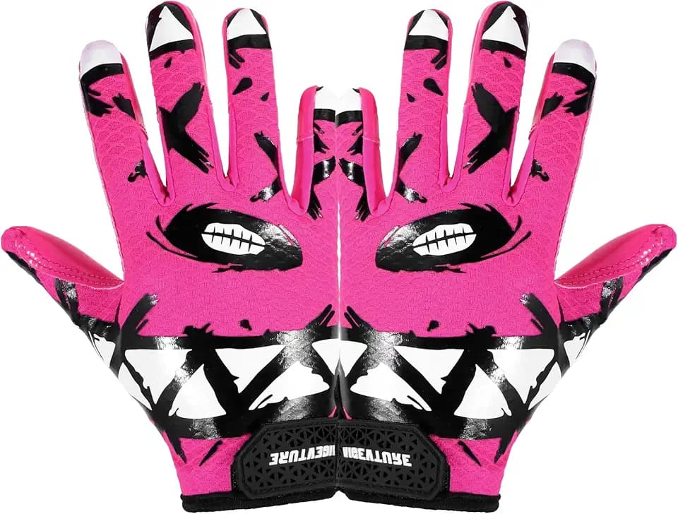 AIGEVTURE Youth Football Gloves Kids Receiver Gloves Sticky Football Gloves for Boys Girls