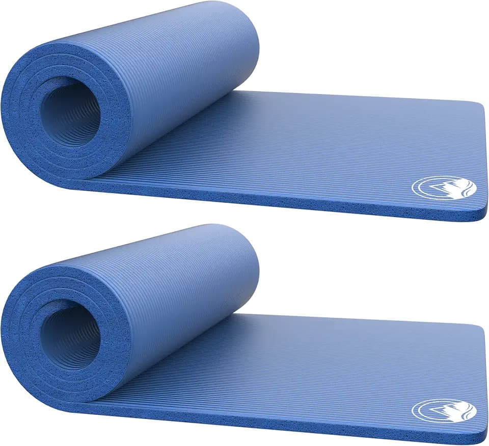 Foam Sleeping Pad for Camping - 0.75-Inch-Thick Waterproof Sleep Pad with Carry Straps for Cots, Tents, or Sleepovers by Wakeman Outdoors