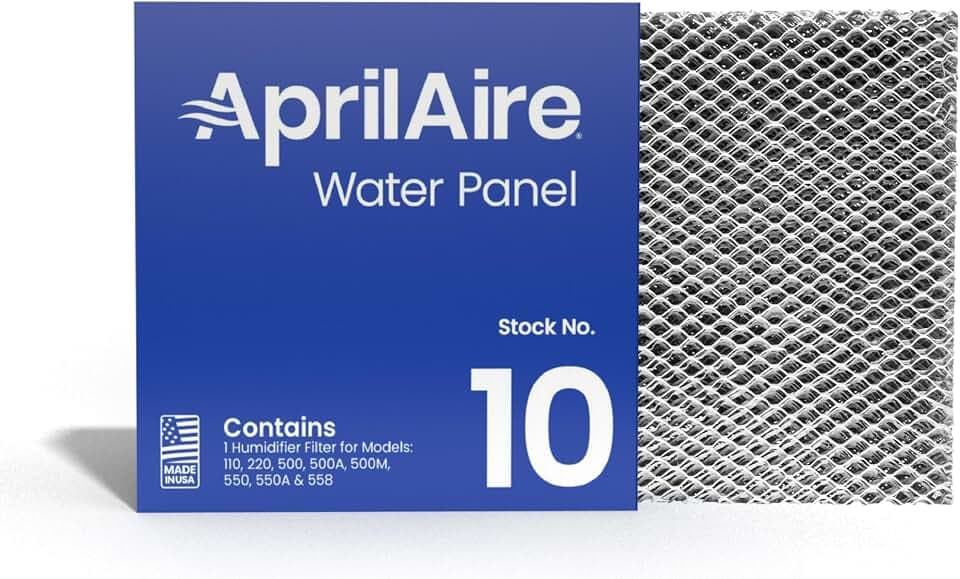 AprilAire 10 Water Panel Humidifier Filter Replacement for AprilAire Whole-House Humidifier Models 110, 220, 500, 500A, 500M, 550, 550A, 558 (Pack of 1)