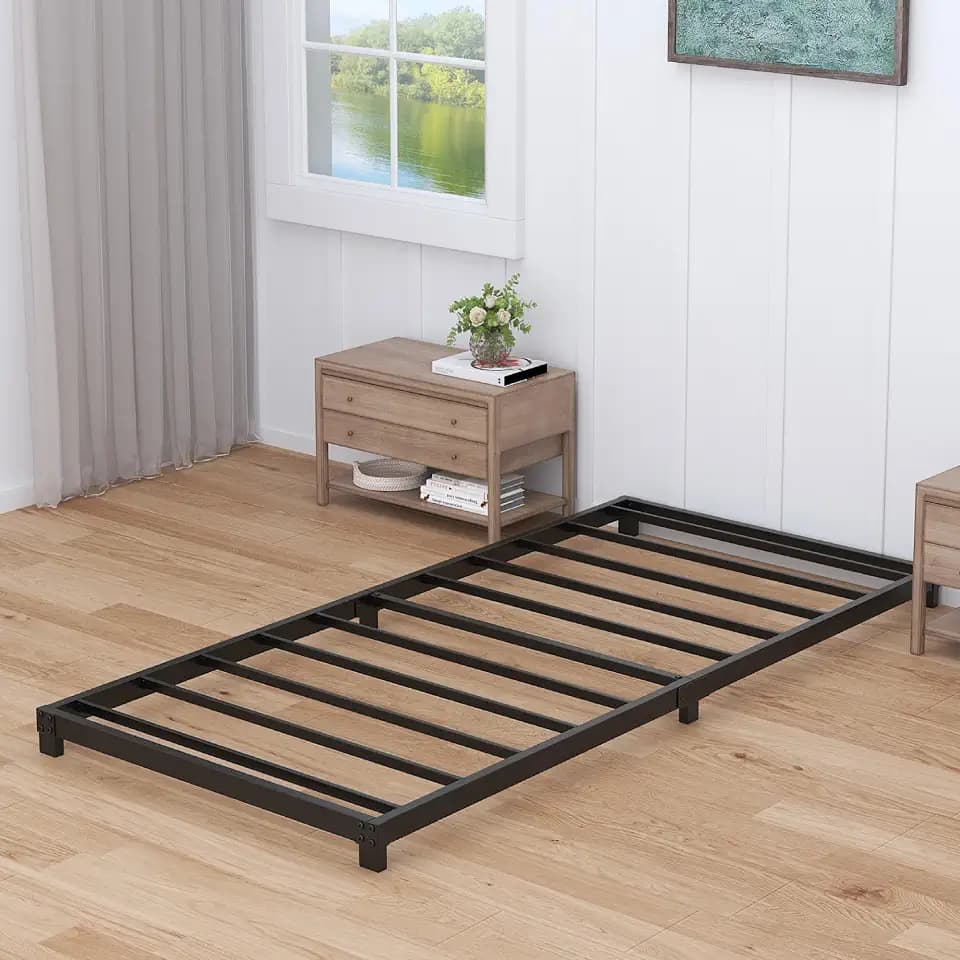 Nailsong 3 Inch Twin XL Bed Frames Low Profile, XL Twin Bed Frame