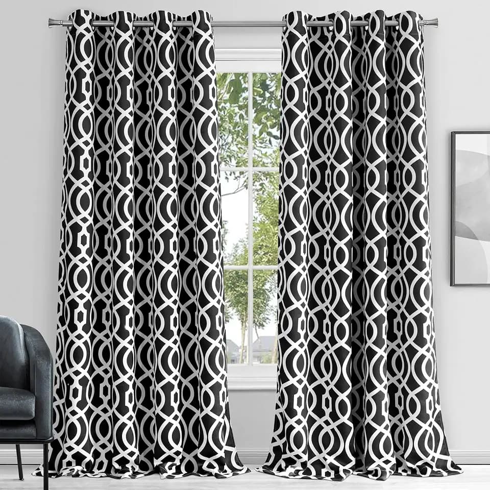 Blackout Curtain Panel 54" x 84" – Noise Reducing, Thermal Insulated, Room Darkening Drapes for Bedroom & Living Room, Blackout Shades with Grommets, Energy Efficient, Machine Washable Window Curtain