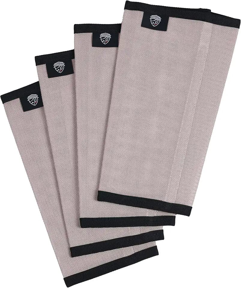 Horse Fly Boots for Horses Set of 4, Loose-Fit Breathable Fine Mesh Horse Leggings, Stay-On, Reduce Stomping