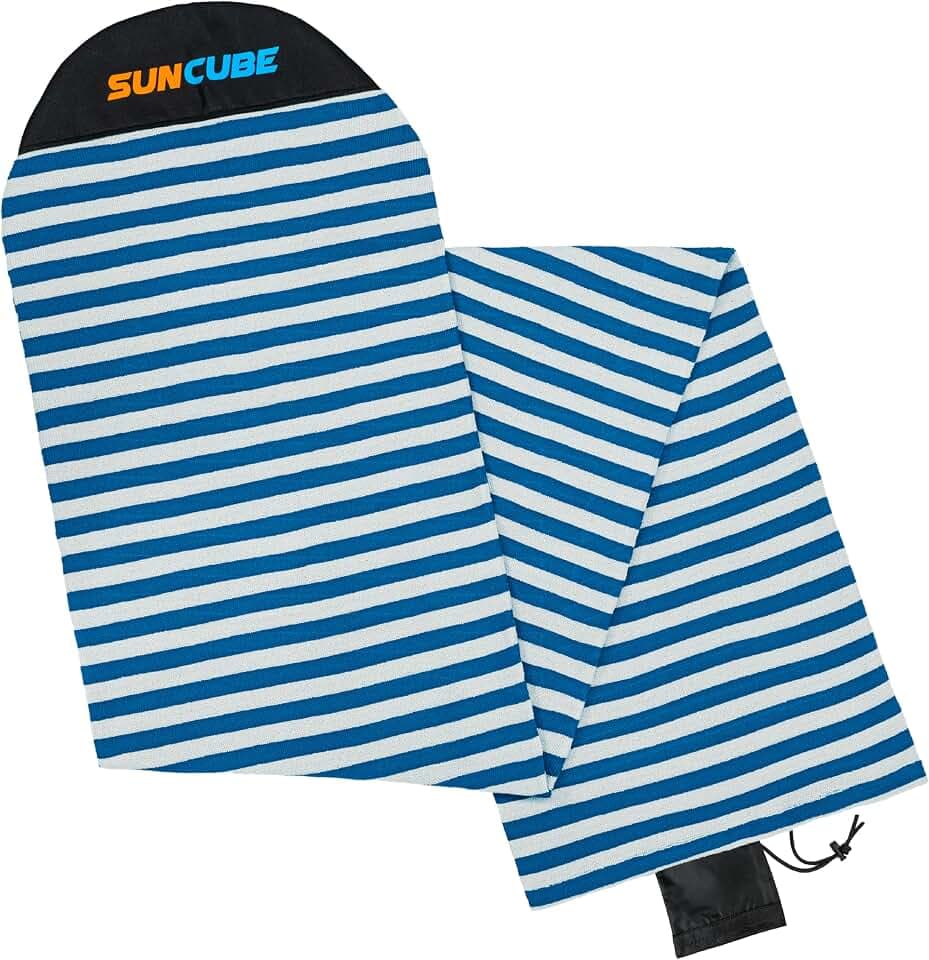 SUN CUBE Surfboard Sock Cover Bag Stretchy Protective Surf Bag w/Drawstring