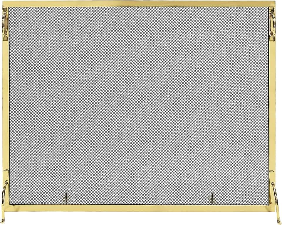 38x30-in Montreal Polished Brass Screen