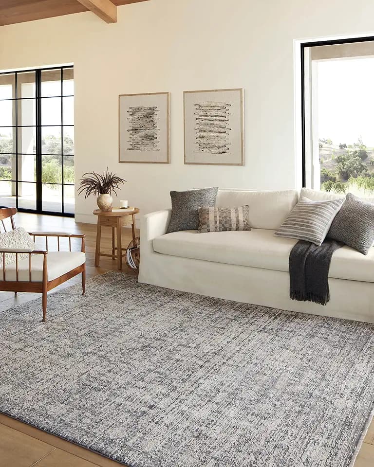 Loloi Amber Lewis Alie Charcoal/Dove 2'-7" x 7'-9" Runner Rug