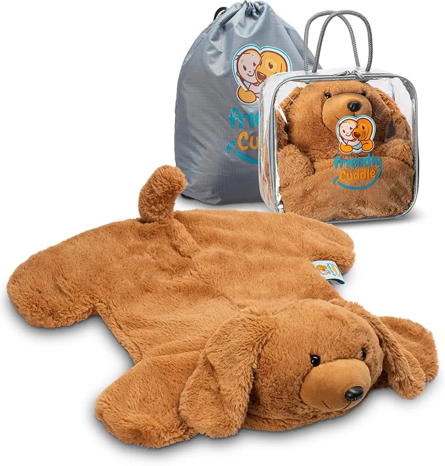 Weighted Stuffed Animals 5lb Lap Pad, Microwavable Sensory Blanket for Kids