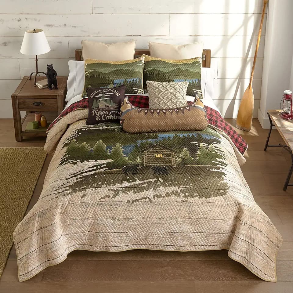 Donna Sharp Allegheny Quilted Bedding Set, King Size, 3-Piece, 110" x 96"