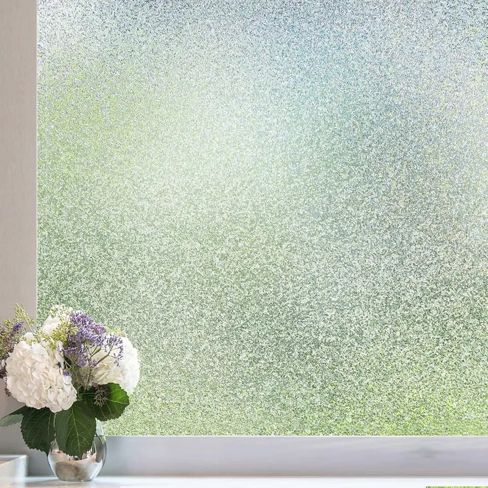 Coavas Frosted Glass Window Privacy Film, Static Cling, Clear 23.6"x78.7"