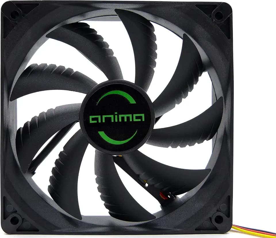 Tacens Anima AF12, Gehäuselüfter 12cm 12v, 14dB, 9 Blades, 1200RPM, Schwarz