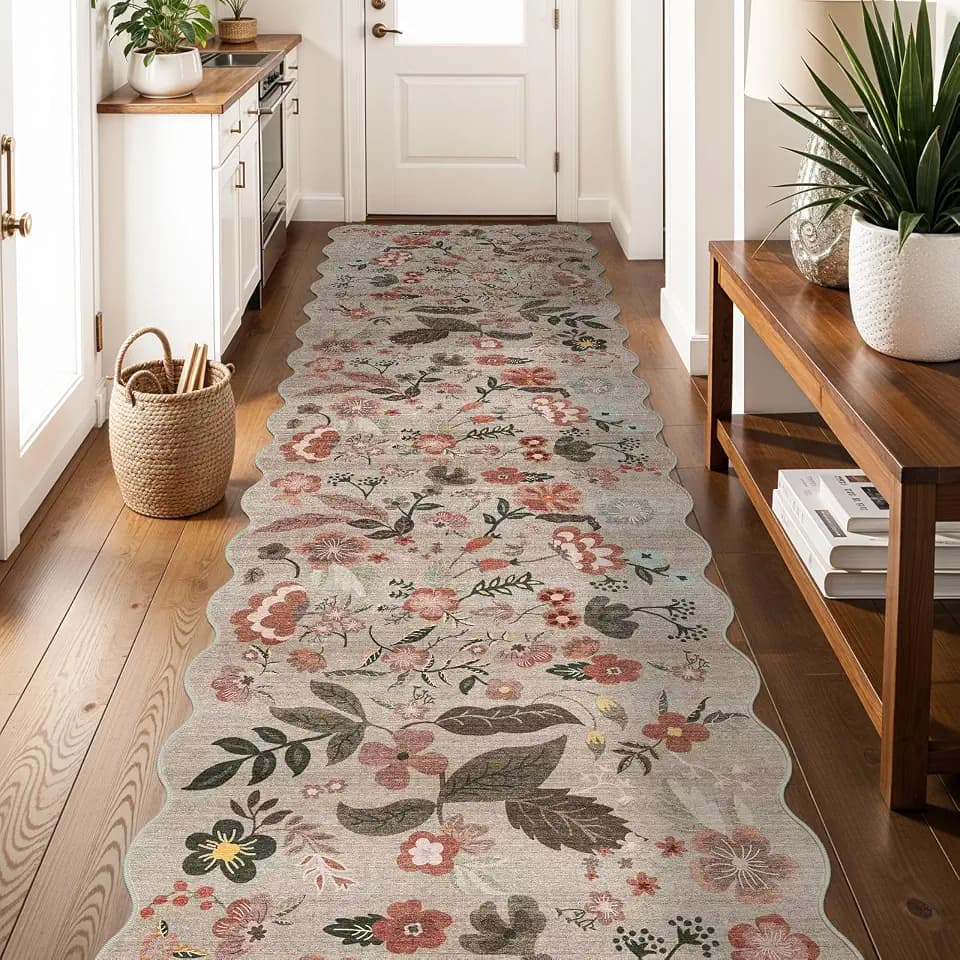 Carpet Runners for Hallway 12ft: 3X12 Washable Non Slip Rug Brown