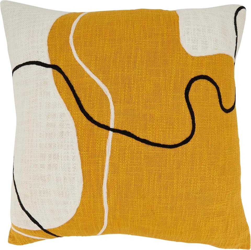SARO LIFESTYLE Artistic Ambiance Abstract Throw Pillow Cover