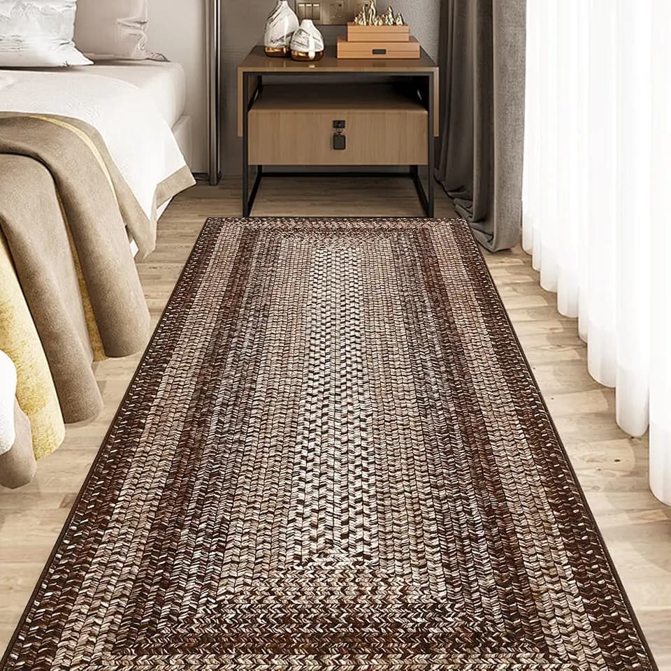 RUGSREAL Washable 2x10 Runner Rug for Hallway Kitchen Modern Runner Rugs