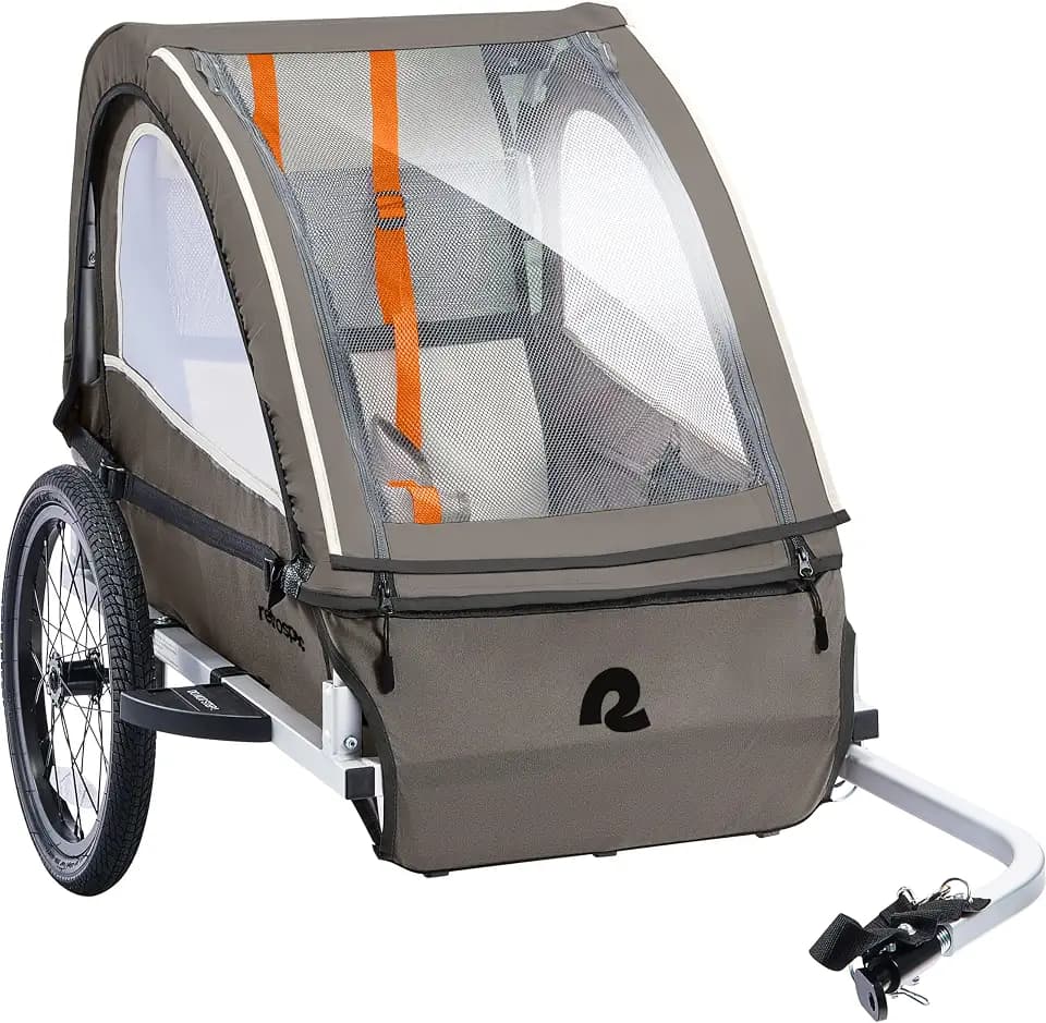 Retrospec Rover Plus Folding Bike Trailer for Kids, EBike/Bike Compatible
