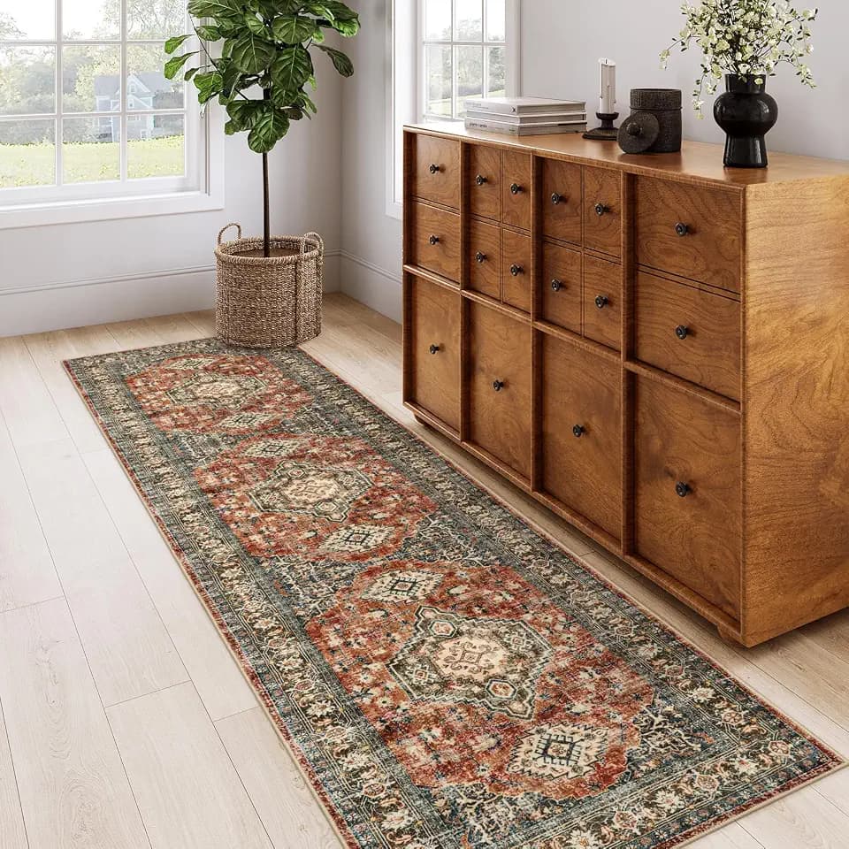 Lahome Oriental Hallway Runner Rug Non Slip, 2.5x8 Kitchen Washable Runner