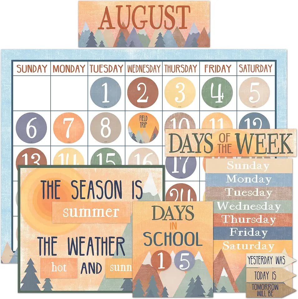 Teacher Created Resources Moving Mountains Calendar Bulletin Board (TCR9141)