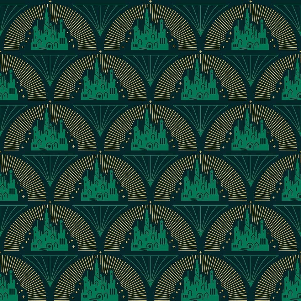 RoomMates Wicked Emerald City Peel and Stick Wallpaper