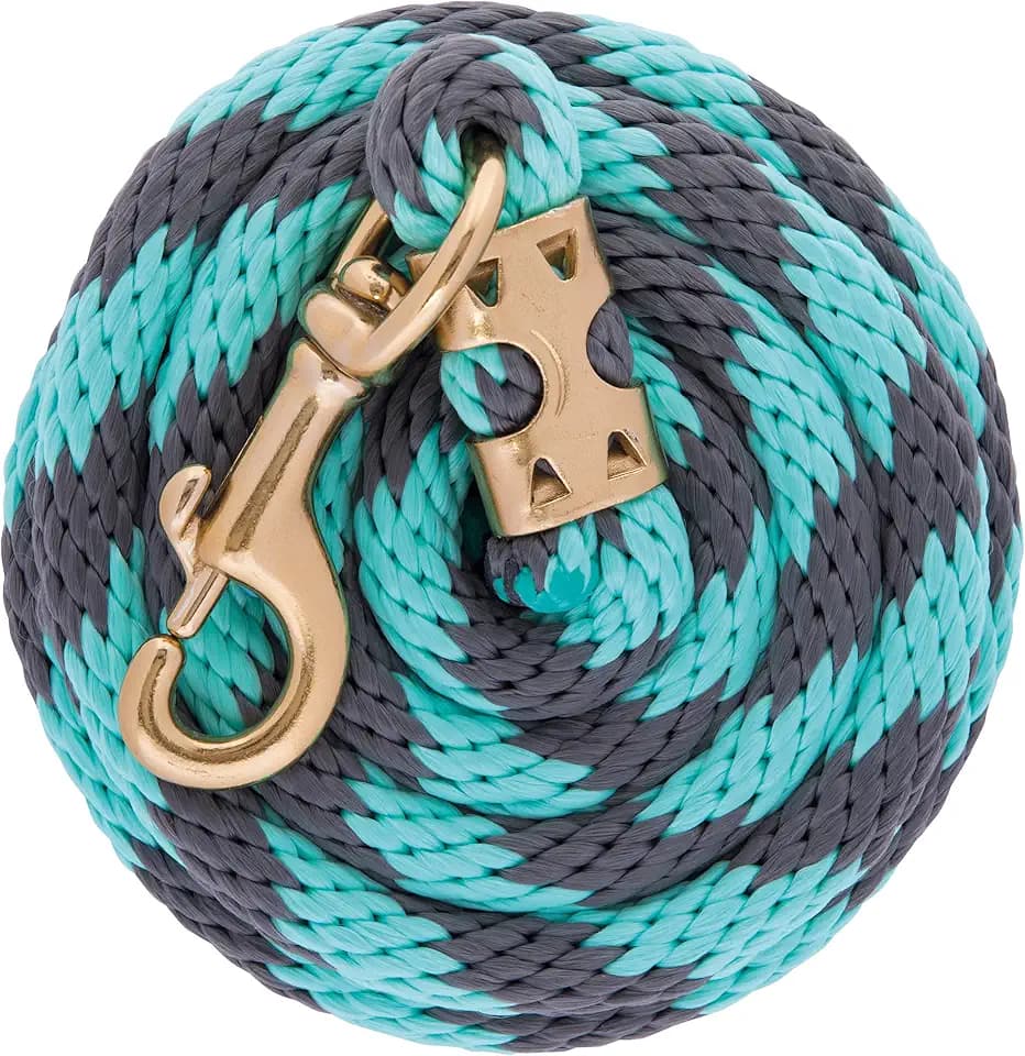 Weaver Equine 8' Horse Lead Rope with Brass-Plated Snap