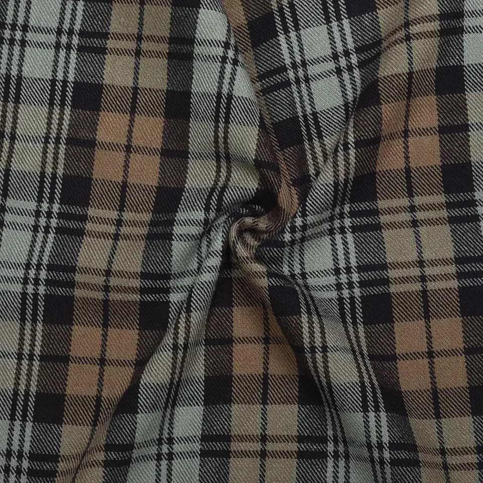 Scottish 13oz Tartan Fabric by The Yard Authentic Tartan Fabric for Kilts, Table Runners, Christmas Decor - Tartan Plaid Fabric for Pillows & Crafts (Black Watch Weathered-1 Yard)