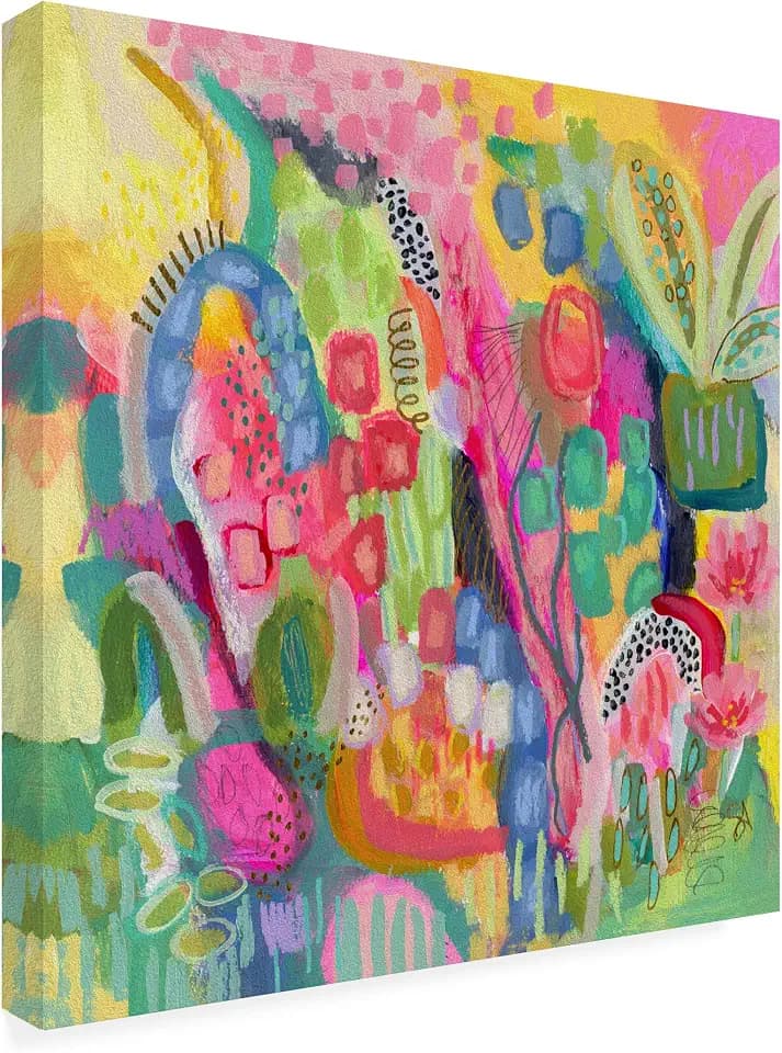 Wrapped Canvas Wall Art - Suzanne Allard 'Loose and Free' Wall Art for Living Room, Bedroom, or Office Décor - 18x18