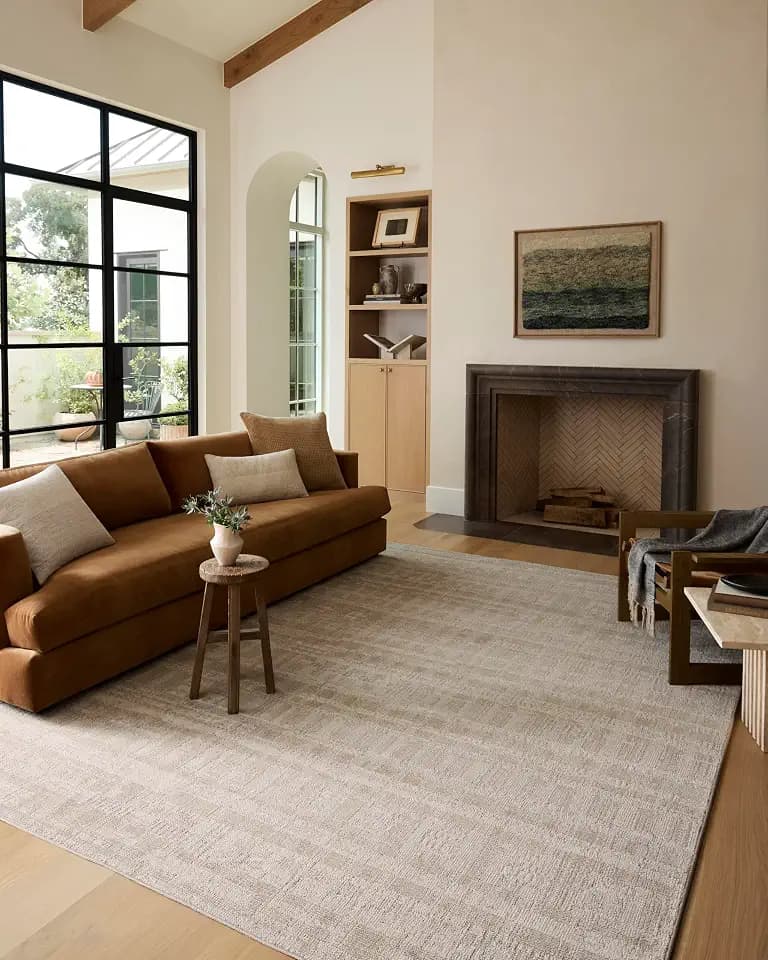 Loloi Roxie Ivory/Natural 9'-3" x 13' Area Rug