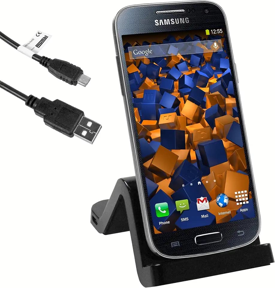 mumbi USB Dock Samsung Galaxy S4 mini Dockingstation / Ladestation + USB Datenkabel