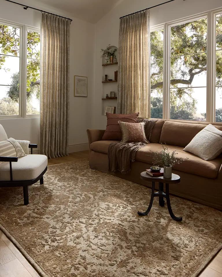 Loloi Percival Ivory/Natural 3'-6" x 5'-6" Accent Rug