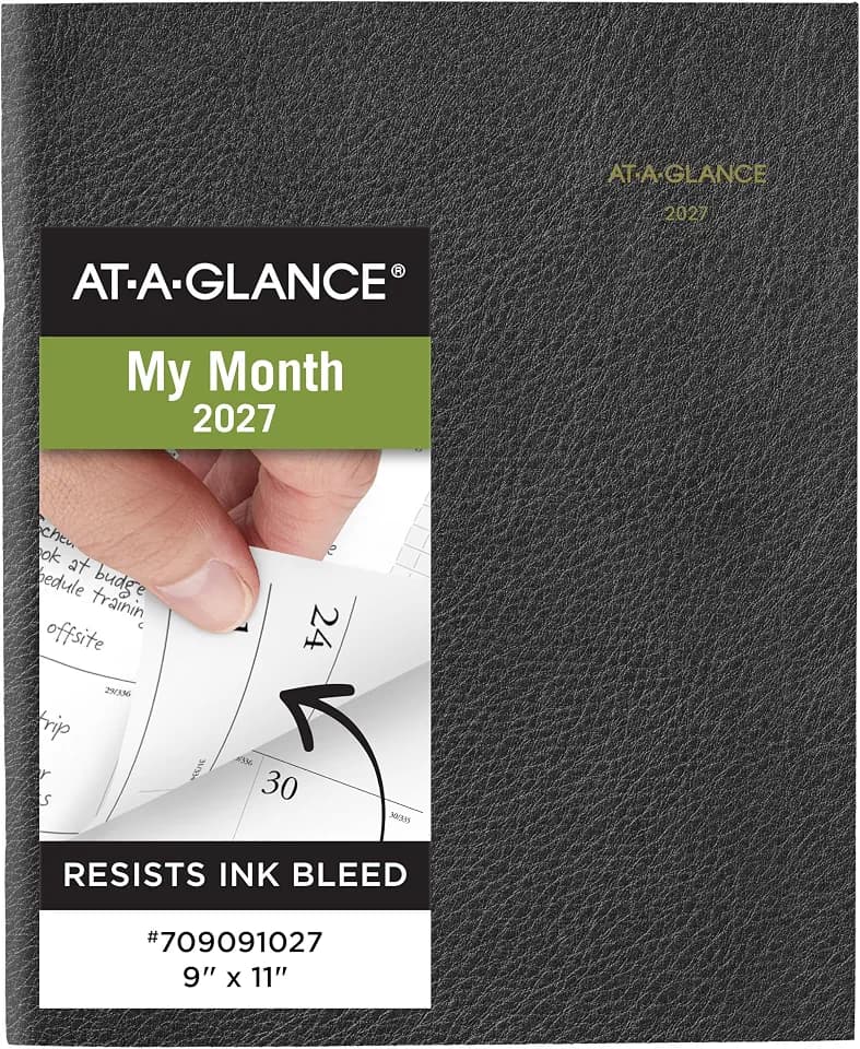 AT-A-GLANCE® Executive 2027 Monthly Padfolio Refill for 70-290, Large, 9" x 11"