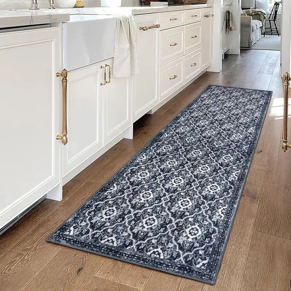 KILOCOCO 2x6 Washable Runner Rug, Nonslip Soft Area Rug for Hallway Kitchen