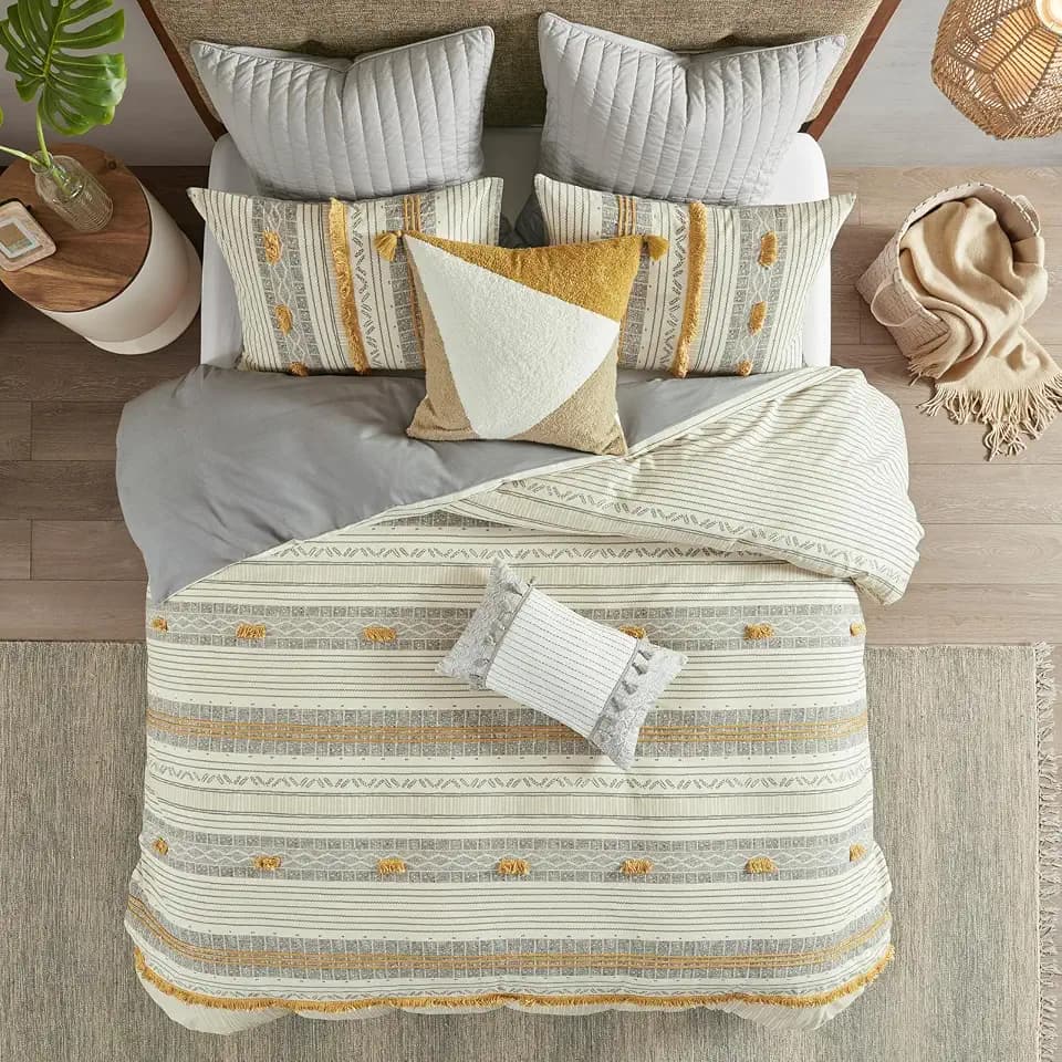 INK+IVY Cody 100% Cotton Duvet Cover Set