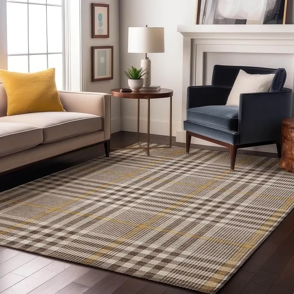 Addison Rugs Mayfield AMF1054 Brown 9' x 12' Indoor Premium Machine Washable Rug, Silky Soft, Easy Clean, Non Shedding, Bedroom, Living Room, Dining Room, Kitchen Rug