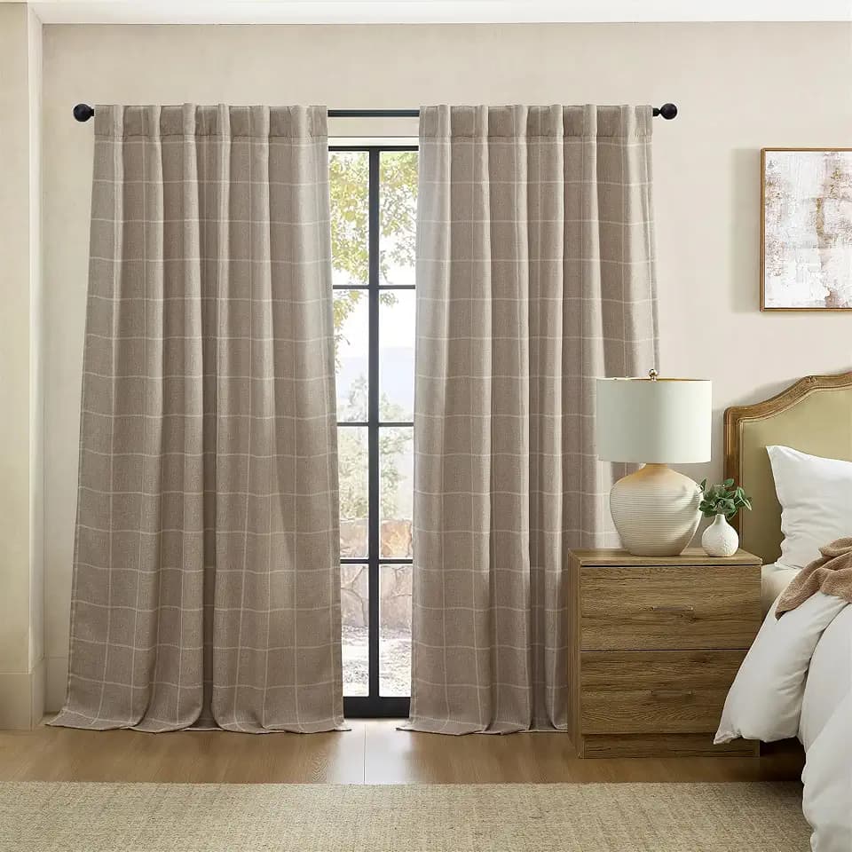 Threadmade Sawyer Window Panel, Linen - 52" W x 108" L