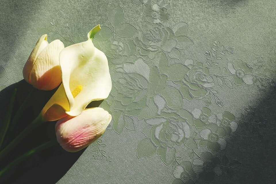 Dimoon 236"x17.7" Leaf Green Flower Thicken Advanced Texture Wallpaper Peel and Stick Green Leaf Floral Wallpaper Waterproof Contact Paper Grey Self Adhesive Wall Paper Removable Vinyl Roll