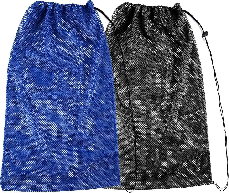 2 Packs Mesh Gear Bag for Snorkel Equipment