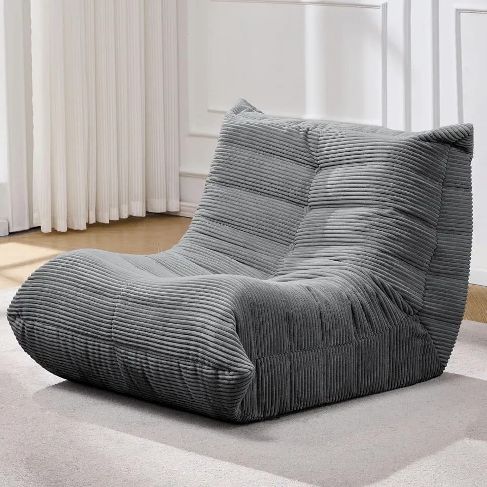 Hobestluk Big Bean Bag Chairs for Adults Fireside BeanBag Couch Togo Sofa
