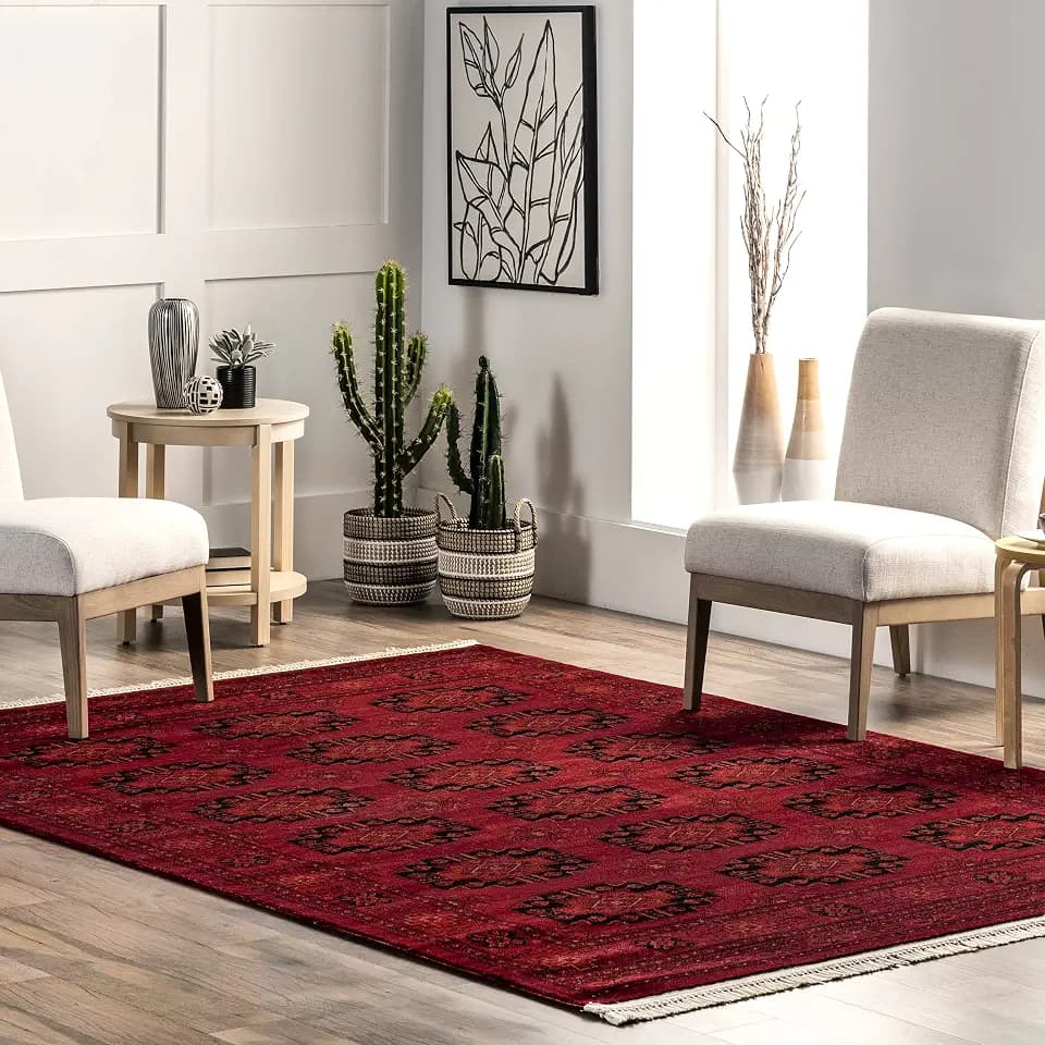 nuLOOM Diandra Traditional Motif Area Rug, 4x6, Red