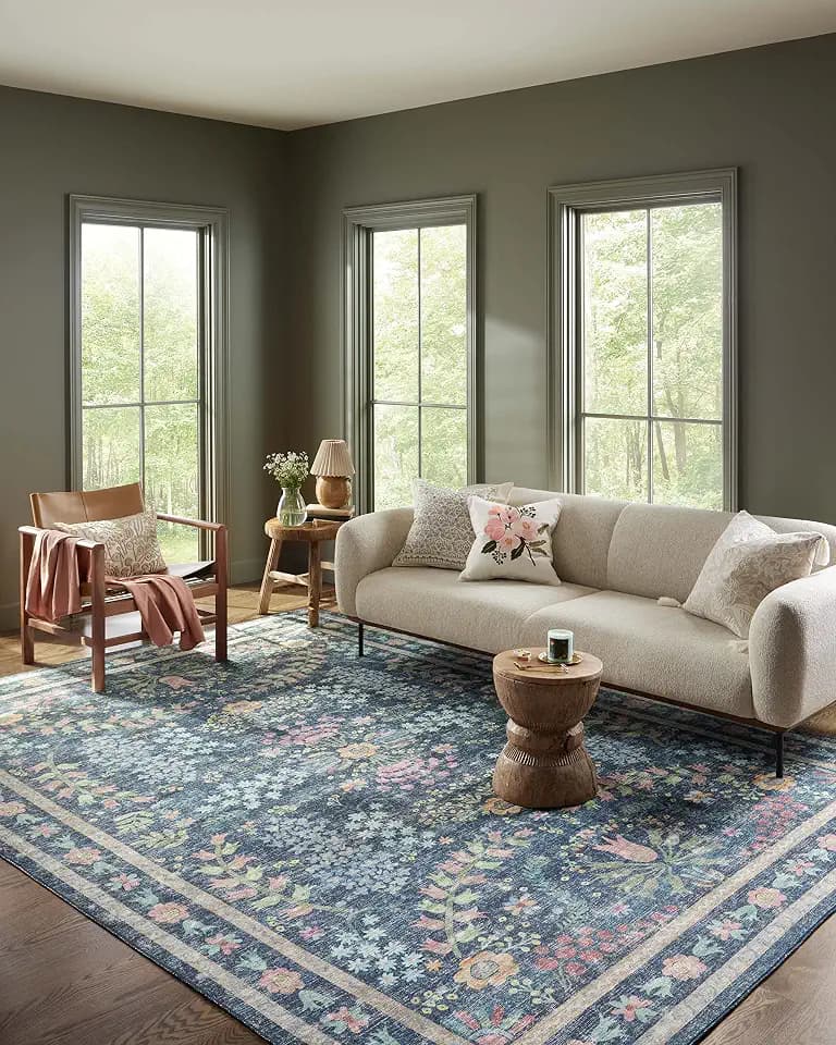 Loloi Rifle Paper Co Maison Blue/Multi 8'-4" x 11'-6" Area Rug