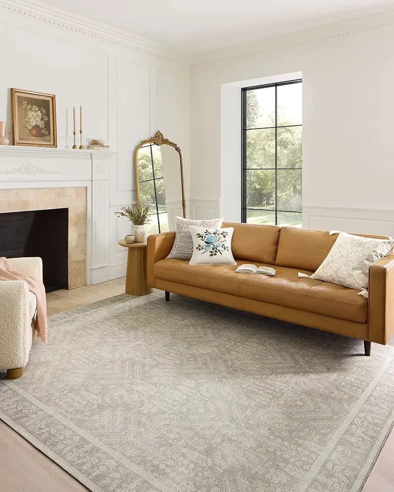 Loloi Rifle Paper Co Maison Bough Natural 2'-6" x 7'-6" Runner Rug