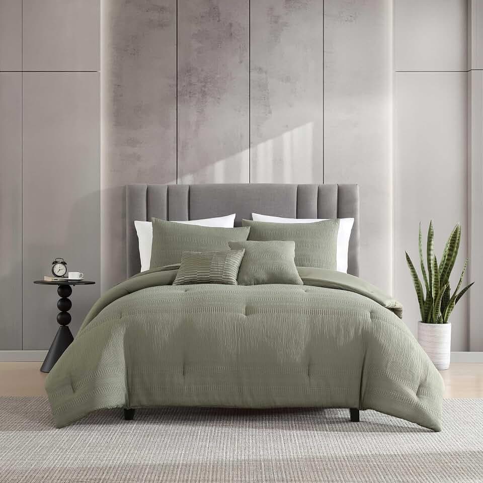 Kenneth Cole - Twin Size Comforter Set with Sham, Soft Bedding