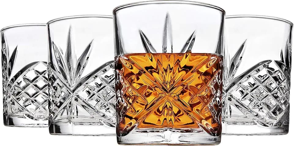 Godinger Dublin Double Old Fashioned Glasses, 11oz, Set of 4