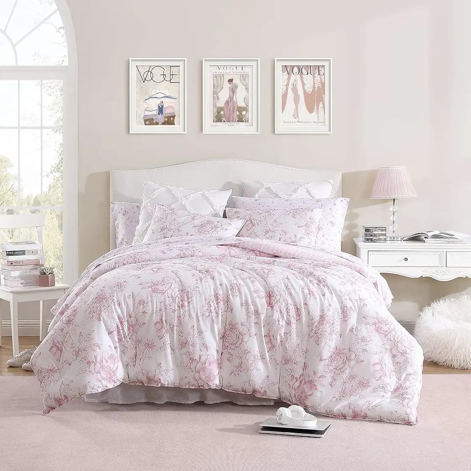 Laura Ashley - Twin XL Comforter Set with Matching Sham