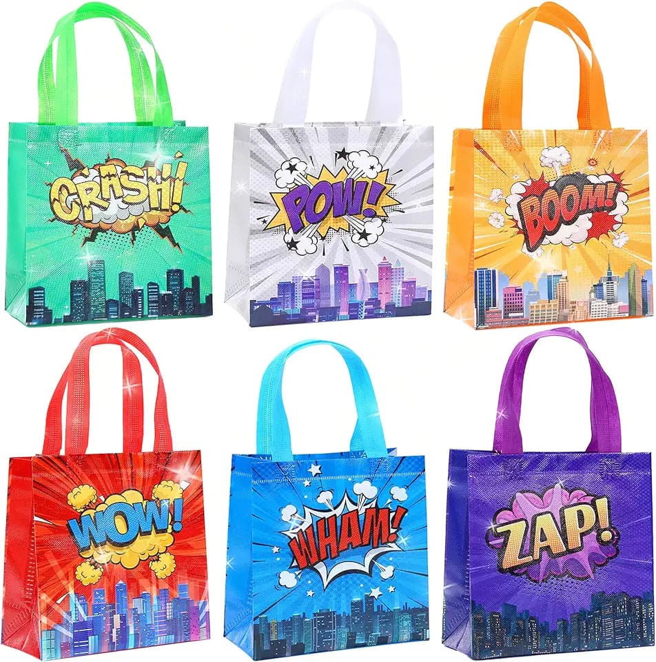 Roaring Good Time Hero Party Favor Goodie Bags12 PCS Hero Party Favors Bags