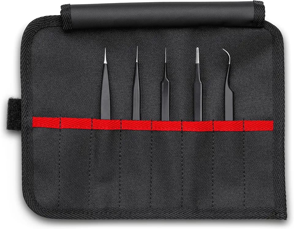 KNIPEX Universalpinzetten-Set ESD 5-teilig, 92 00 01 ESD