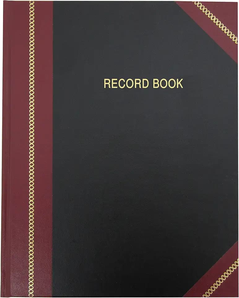 BookFactory Professional Record Book, Hardbound, 240 Pages