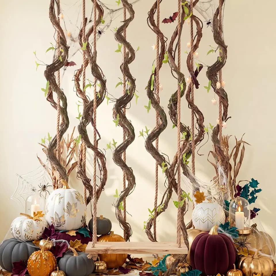 Suncalla 5 Pcs 35in Artificial Bendable Tree Branches for Decor, Natural
